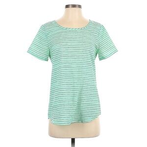 Banana Republic Green and Black Short Sleeve Top Size XS